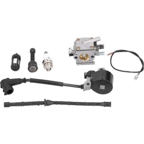 Carburatore, tubo flessibile del filtro dell'olio e ricambi compatibili per motosega STIHL MS381 038 380. (1/3)