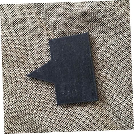 Étiquettes à fromage en ardoise noire avec supports carrés et marqueurs inclus (1/3)