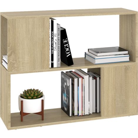 Etagère basse Chêne sonoma 80x24x63 cm (1/5)