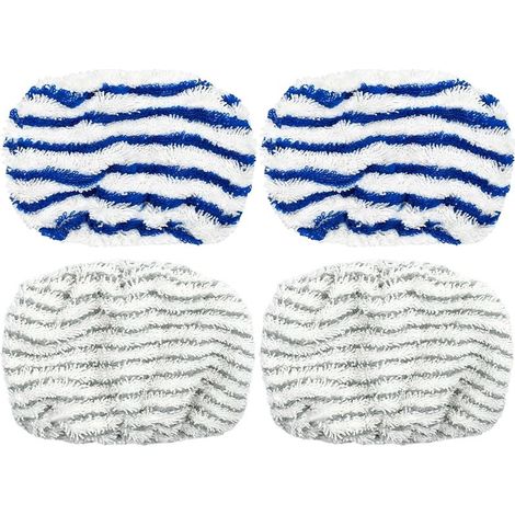 4 Pièces Applicable à Rowenta Clean And Steam Accessoires pour Rowenta Clean & Steam ZR005801/RY7/RY8, Accessoires Pour Steam Machines, Steam Cleaner Accessories, Tampons Lavable en (1/5)