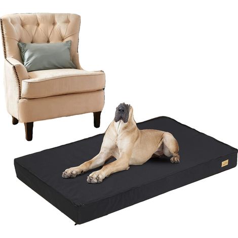 Cama para perros, impermeable, con base antideslizante, GRIS, L (1/2)