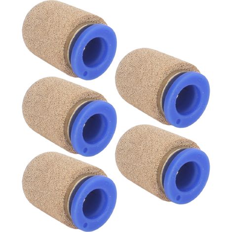 5-teiliger pneumatischer Auspuffschalldämpfer aus Messing, stoßfest, effiziente Geräuschreduzierung (30 dB) (1/5)