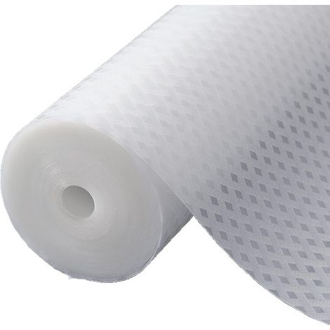 Tapis Fond de Tiroir, Tapis de tiroir Non-Adhésif Antiderapant Transparent 30cm x 300cm (1/5)