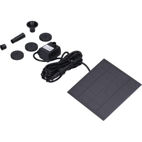 Pompe à fontaine solaire sans balais CC 180 L, cascade flottante, décoration pour bassin de jardin ou piscine