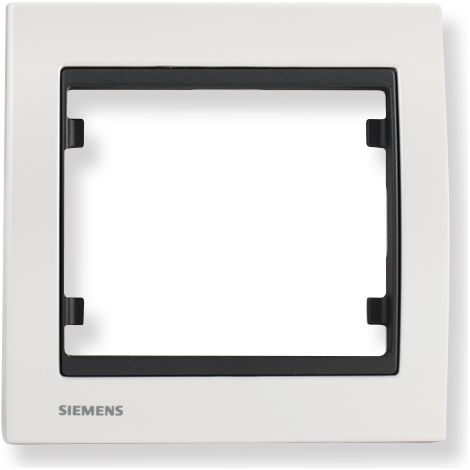 SIEMENS Plaque Simple Métal Perle Blanc Delta IRIS (1/2)