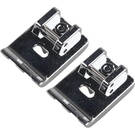 2 Pièces Pied-de-biche pour Tuyauterie Double Soudure Machine à Coudre Domestique Accessoire en Métal Compatible avec Machines à Coudre à Tige Basse (1/5)