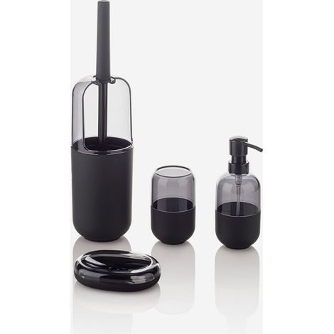 4-teiliges Badezimmer-Accessoire-Set aus ABS und Gummi von Idra