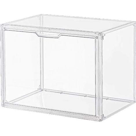 Vitrine en Transparent - Vitrine pour Collection, Boîte de Présentation Transparent pour Figurines d'action,Mini Figurines, Objets de Collection, DIY Protection Anti-poussière (362227cm)