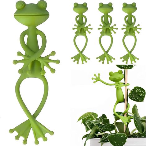 5-teiliges Set Pflanzenbinder, Pflanzenstützen, Clips für Kletterpflanzen, Pflanzenklemmen für Töpfe, Blumenbeete und Balkone (1/4)