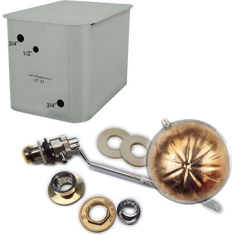 Vaso di espansione zincato 33lt + kit montaggio vaso espansione
