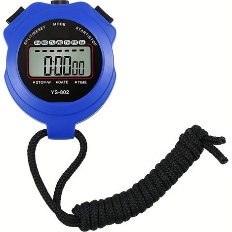 Chronomètre Minuterie Entraînement Enseignant D'éducation Physique Athlétisme Course À Pied Exercice De Remise en Forme Arbitre Outils De Compétition(Blue) (1/5)