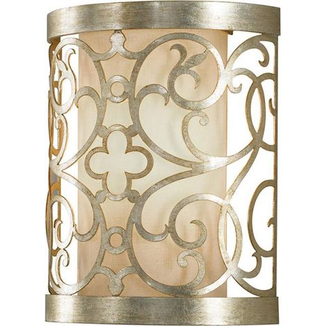 Elstead Arabesque - 1 Licht Innenwandleuchte Silberblatt, E14 (1/5)
