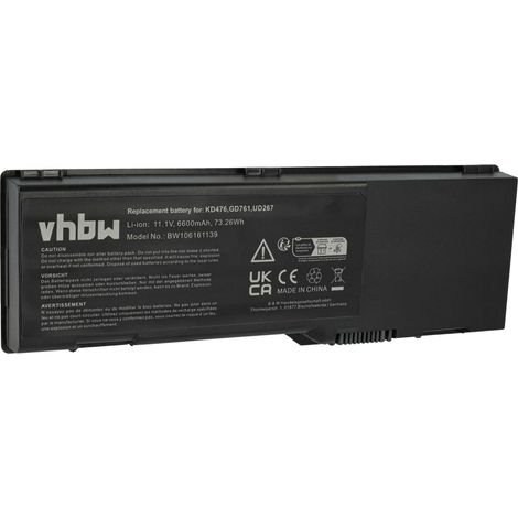 vhbw Akku Ersatz für Dell PY961, MY976, NR147, RD857, MJ456, RD859, PD946, PR002, PD942, PD945, RD850, RD855 für Notebook (6600 mAh, 11,1 V, Li-Ion) (1/5)