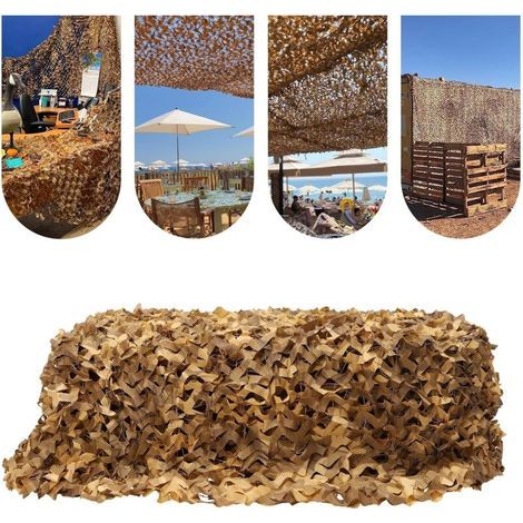 Voile D'ombrage, Filet Camo, Filet De Camouflage Chasse, Filet D'ombrage Militaire 1.5x3m pour Le Salon (1/5)