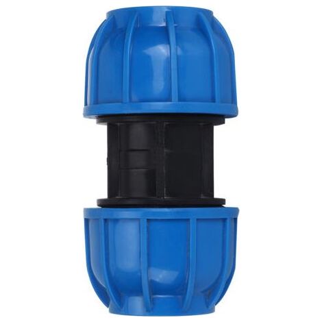 Raccords de connecteur de tuyau d'eau Adaptateur de connecteur de tuyau droit en plastique PE 63mm à 63mm (1/5)
