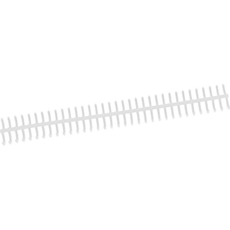 Lot de 10 spirales de reliure 34 trous en polypropylène résistantes à l'usure pour fournitures de bureau blanches (1/5)
