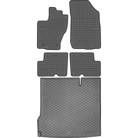 Ensemble de tapis de sol en caoutchouc pour Dacia Duster SUV (2013-2018) + tapis de coffre