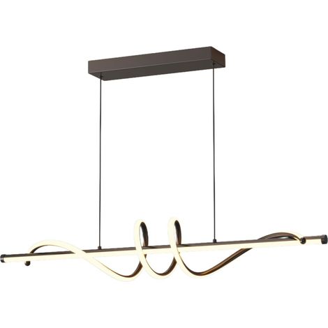 Suspension Luminaire Cuisine LED Moderne, 3000K/4000K/6000K 10%–100% Température de Couleur Lustre, Dimmbar avec Télécommande Chandelier pour Cuisine, Salon, Salle à manger, Chambre à Coucher 120CM (1/5)