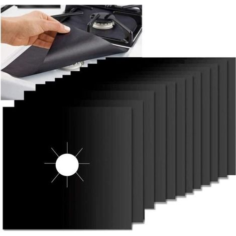 Plaque de Cuisson à Gaz - Universel - Tapis Anti-adhésif en Téflon - 27x27 cm - Réutilisable - Facile à Nettoyer (1/4)