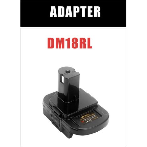Adaptateur de convertisseur de batterie de remplacement pour convertir les outils électriques Dewalt/Milwaukee 18V-20V Lithium en outils électriques Ryobi 18V (1/5)