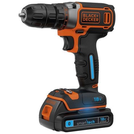 BLACK&DECKER - TRAPANO A BATTERIA SMARTTECH 18 Volt 1.5 A BDCDC18KST-QW (1/4)