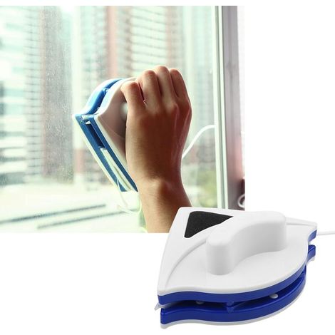 Magnetic Window Cleaner, Side Window Cleaner, Cleaning Tool, Wiper Brush for Surface Cleaning of Large Glazed Windows with a Thickness of 3-8mm (1/5)