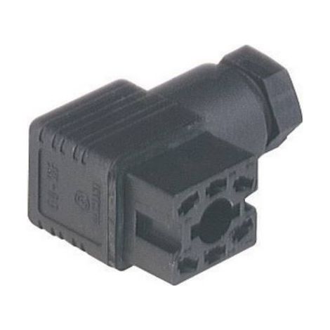 Prise femelle avec presse-étoupe PG 7 et contacts à souder Hirschmann GO 60 WF 932 448-100-1 noir Pôle:6 1 pc(s) (1/2)