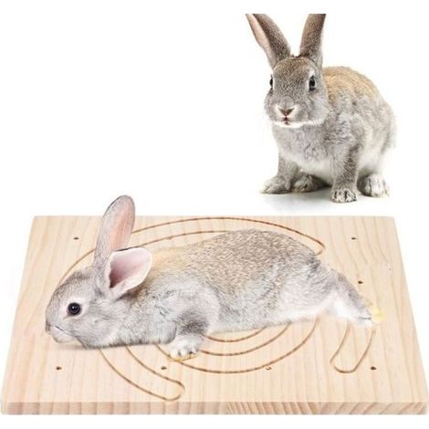 Grattoir à griffes Planche en bois - 27.2x20.5cm - Pour lapin, hérisson, écureuil - Intérieur (1/4)
