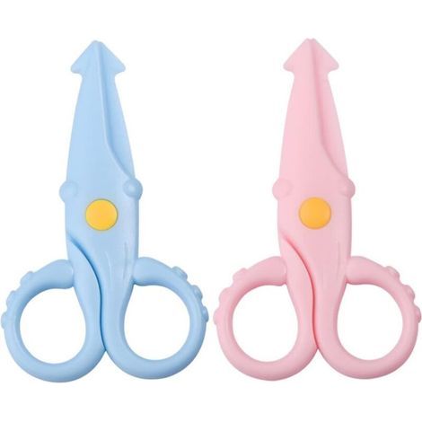 2 Pièces Ciseaux en Plastique pour Enfants Ciseaux D'art pour Eenfants Ciseaux Enfant Ciseaux Sécurité pour Enfants (1/4)