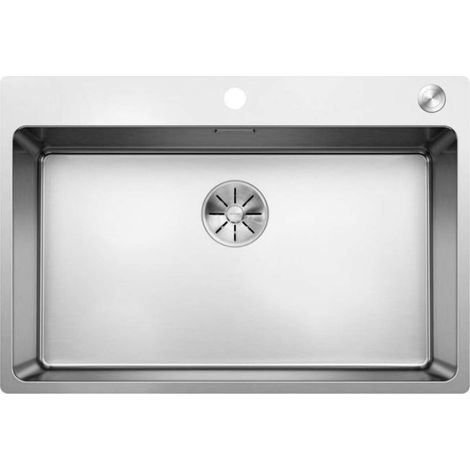 Blanco Andano 700 - Lavello, 74x50 cm, con comando eccentrico dello scarico PushControl, acciaio inox 525246 (1/3)