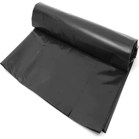 Revêtement de Bassin à Poissons Noir Robuste et imperméable pour Petits étangs, fontaines Jardin Cascades (19,7 x 19,7 Pieds) - 6x6m(19.7x19.7ft) (1/5)