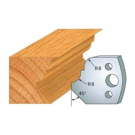 Leman - Jeu de 2 fers profilés acier Ht.40 mm N°073