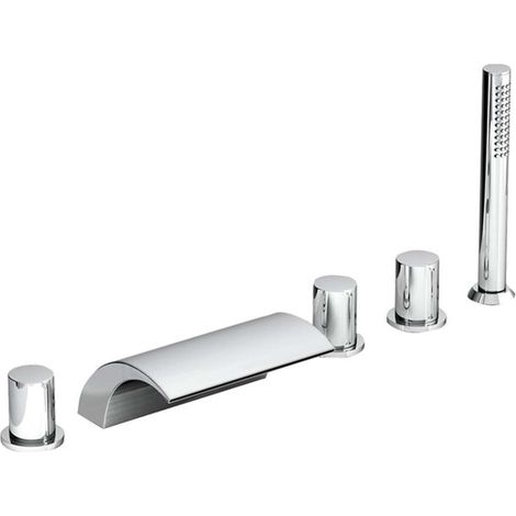 Ravak - Grifo para el borde de bañera, 5 orificios, cromo X070060 (1/3)