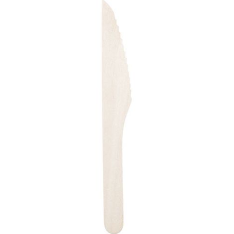 Coltelli in legno di betulla riutilizzabili x10 - Sfera