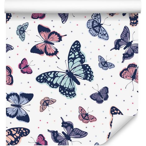 Papier peint papillons élégants pour salon et chambre 50x1000 cm (1/5)