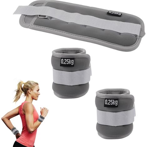 1 Paire Poids Poignet Set 0.25 KG, Ankle Weights avec Sangle Ajustable (1/5)