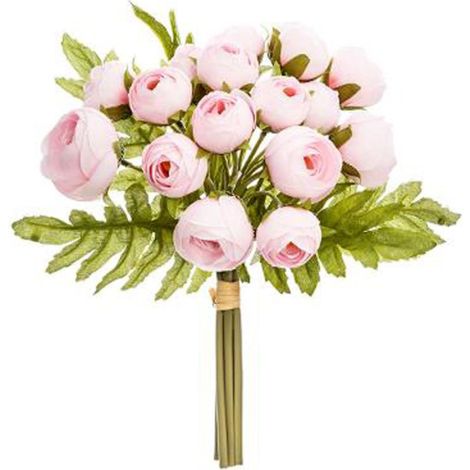 Bouquet de Fleurs "18 Mini Camelia" 30cm Rose (1/2)