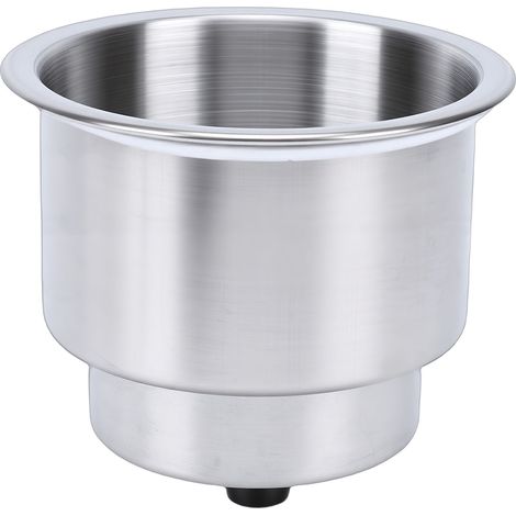 Porte-gobelet en acier inoxydable, avec Drain, antidérapant, Stable, Insert marin pour Yachts, camping-cars (1/5)