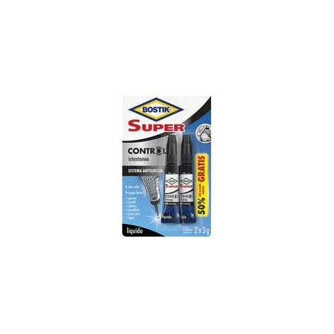 SUPER CONTROL COLLA ISTANTANEA 2X3 GR.- - 2 x gr.3 - 24 blister BOSTIK
