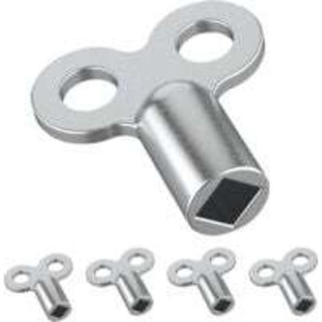 Lot de 5 clés pour purgeur radiateur. outil métal 5mm×5mm. clé spéciale pour vanne d’air. dégonflage et entretien facile du chauffage (1/3)