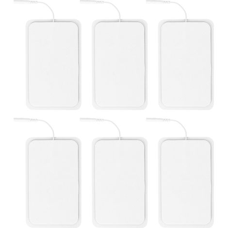 6 Électrodes de Rechange Réutilisables Non Irritantes pour Électrothérapie - Lot de 6 Tampons Tens (1/5)