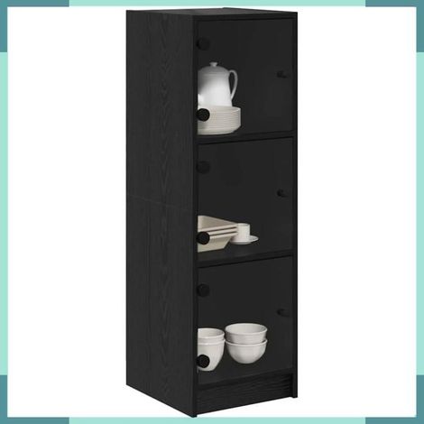 882894 Haut Armoire Chêne noir 35 x 37 x 109 cm Bois d'ingénierie (1/5)