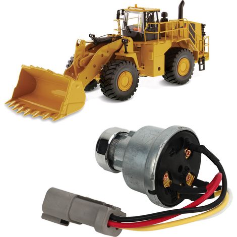 Der 2-Schlüssel-Zündschalter ist geeignet für CAT Caterpillar 906H 906H2 906K 906M (OE: 4678535). (1/5)