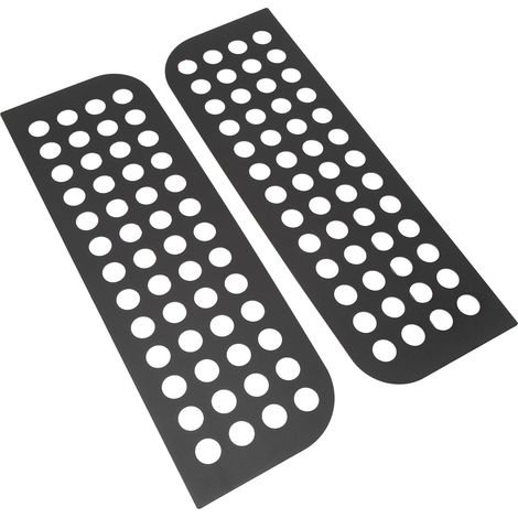 autocollants pour vitres de porte arrière, garniture de panneau en verre en alliage d'aluminium, compatibles avec Wrangler JL, Gladiator JT et Unlimited 4 portes, type A (1/5)