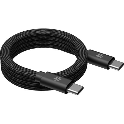 USB-C to USB-C Cable 60W, Magnetic Braided, 1m Black (1/5)