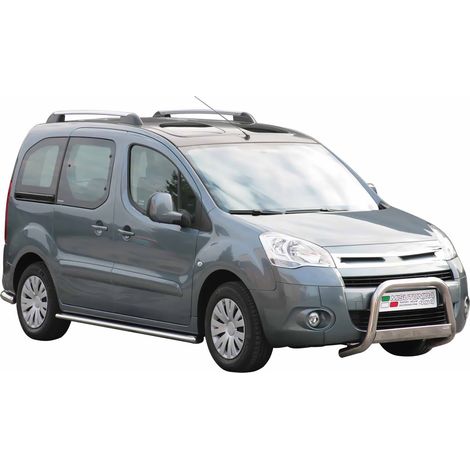 Pare-buffle Avant pour Citroen Berlingo 2008-2014 63 mm en Acier Gris (1/5)