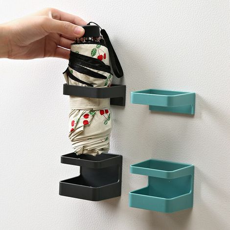 Porte-serviettes de salle de bain sans trou porte-serviettes cintre unipolaire (1/5)