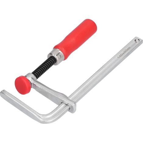 Serre-joint en F réglable en aluminium, serre-joint antidérapant avec poignée en peuplier pour le travail du bois, 200 x 60 mm (1/5)