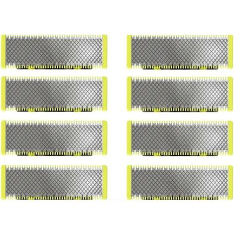 Ahlsen-kompatible Ersatzklingen für OneBlade Elektrorasierer/Trimmer, robuster Edelstahl, zum Trimmen, Stylen und Rasieren, 8er-Pack