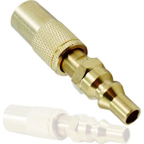 Adaptateur propane à déconnexion rapide pour réchauds de camping – Raccord universel 1/4 pouce, compatible avec la plupart des barbecues portables et réchauds de camping, noir (1/5)